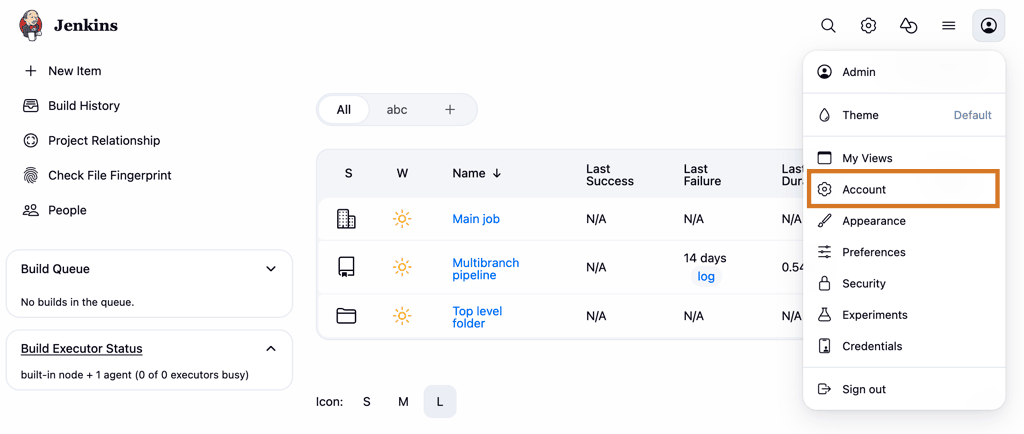 Change the user time zone through user account settings
