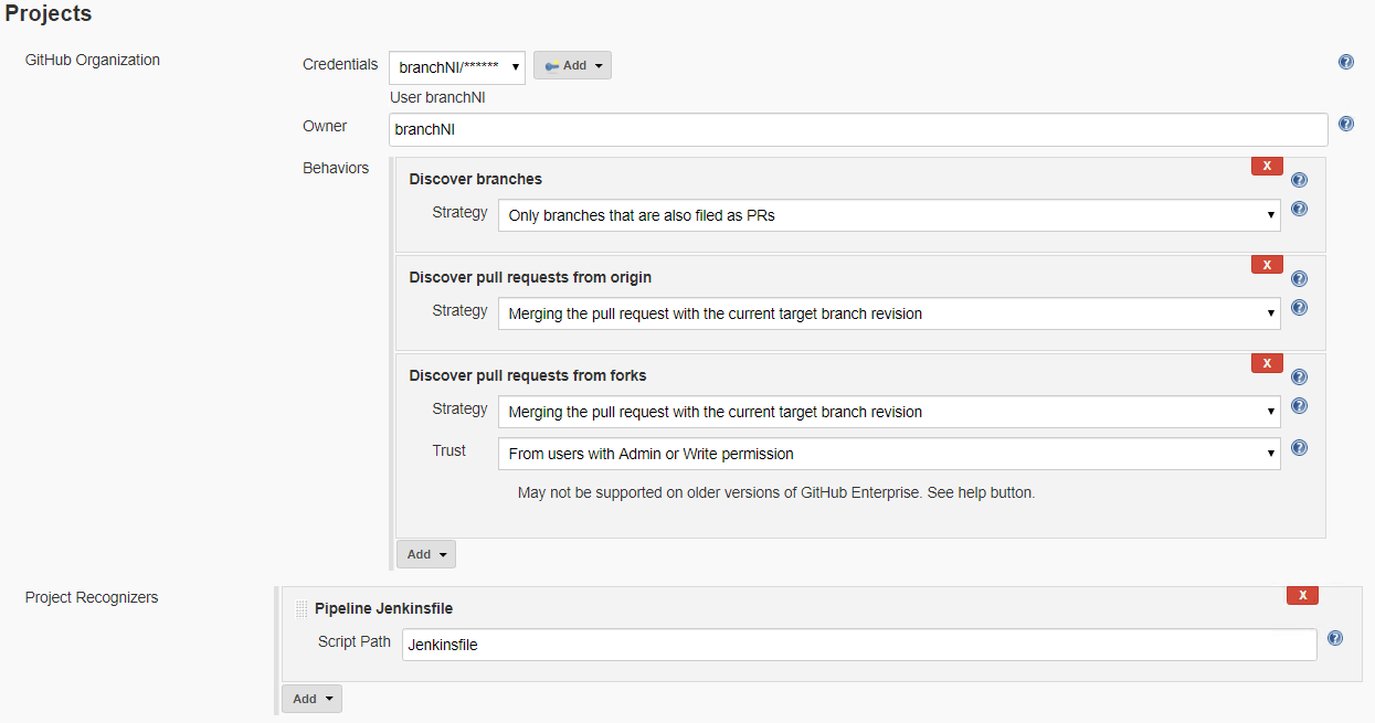 github item project settings